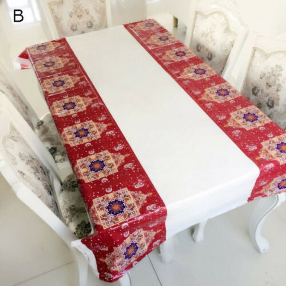 Ramadan Eid Mubarak Reuseable Plastic Party Tableware Palestine Design
